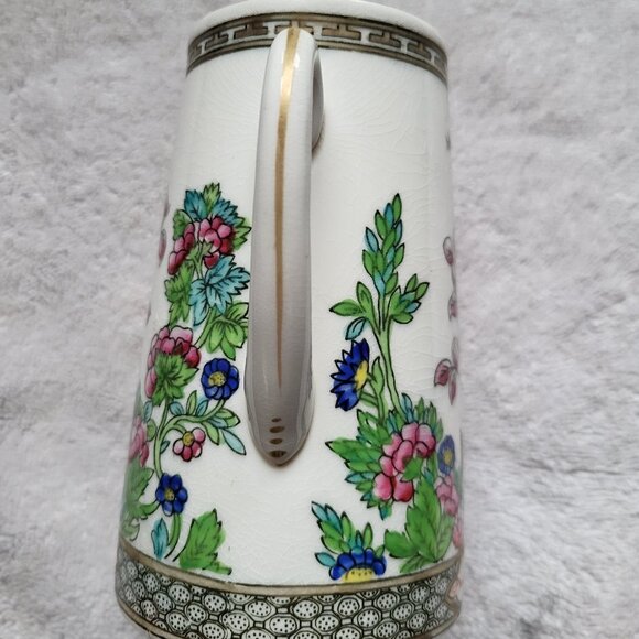 COALPORT INDIAN TREE BONE CHINA MILK PITCHER AD 1750 RARE FIND GUC "BIN E" - Picture 8 of 9